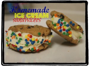 Homemade Ice Cream sandwiches