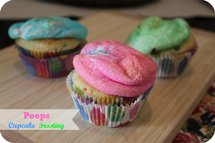 Peeps Frosting Cupcakes