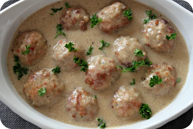 Easy Old-Fashioned Swedish Meatballs - Wildflour's Cottage Kitchen