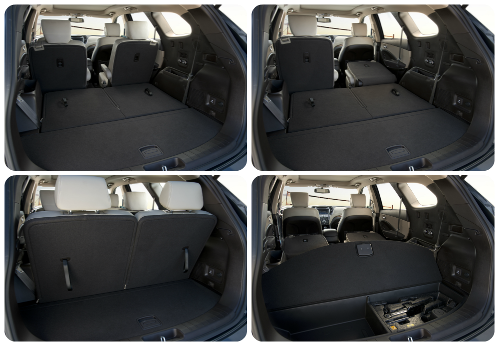 2013 Hyundai Santa Fe Storage Space