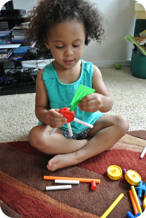 creative play with tinkertoy