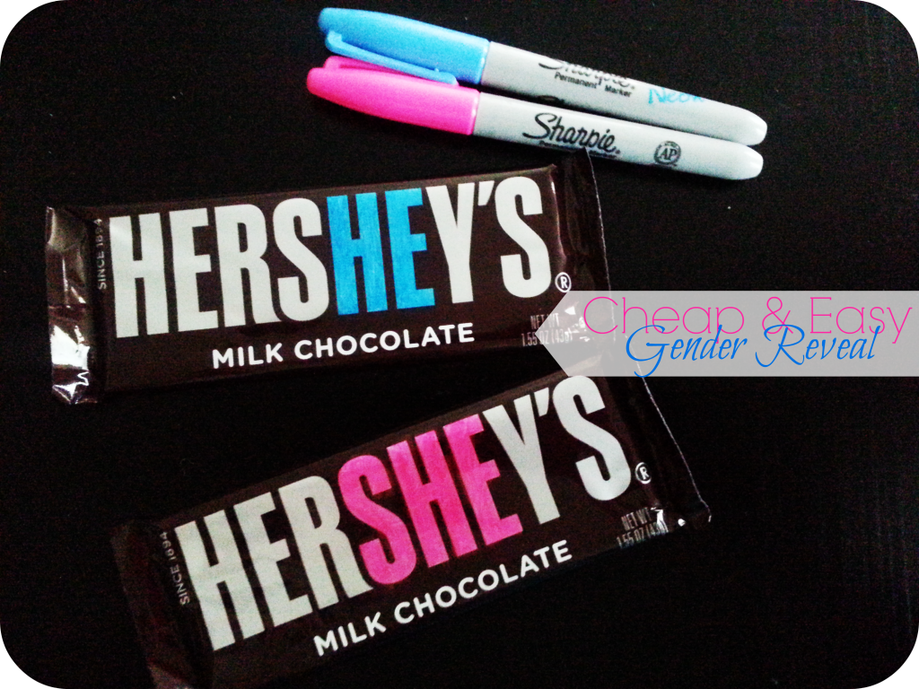 Hershey's Bar Gender Reveal