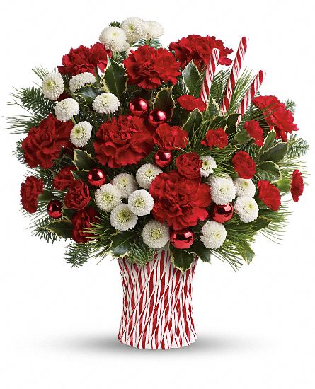 Teleflora's Peppermint Sticks Bouquet