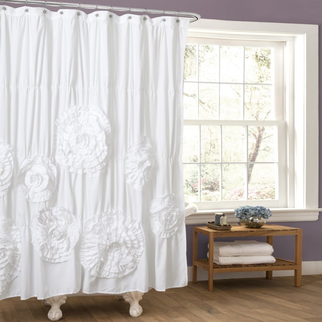 ruffle shower curtain