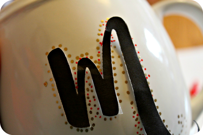 DIY Sharpie Dot Mug