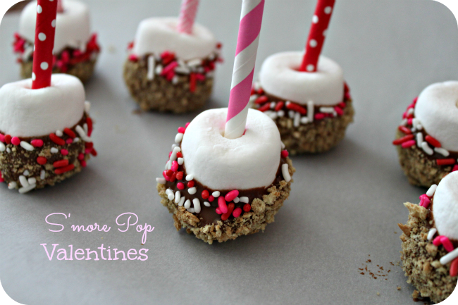 Valentines S'more Pops