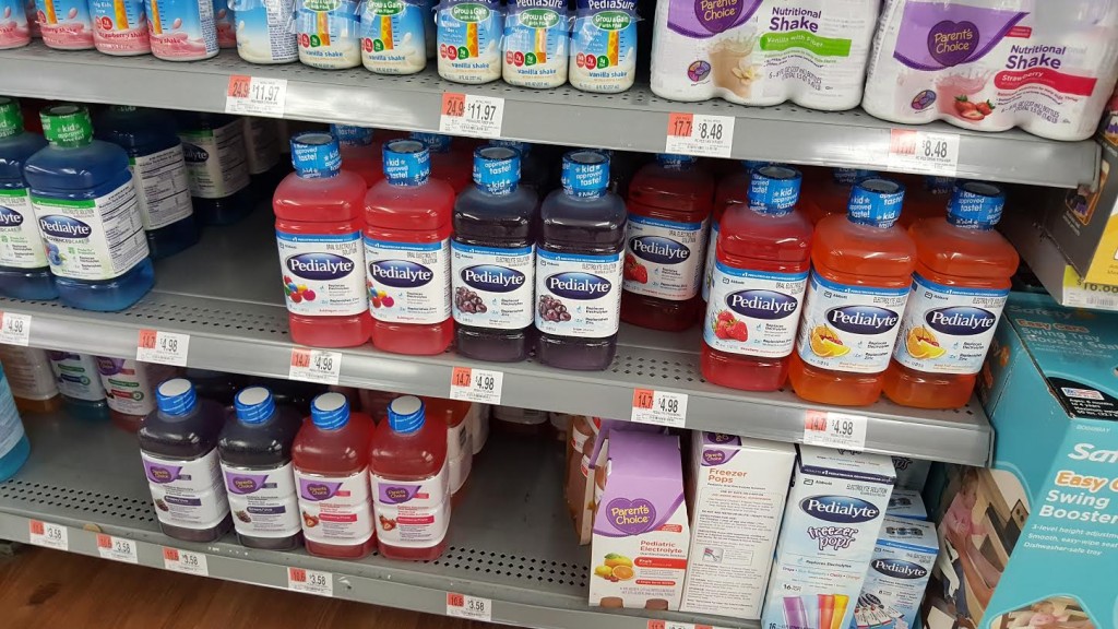 Pedialyte at Walmart