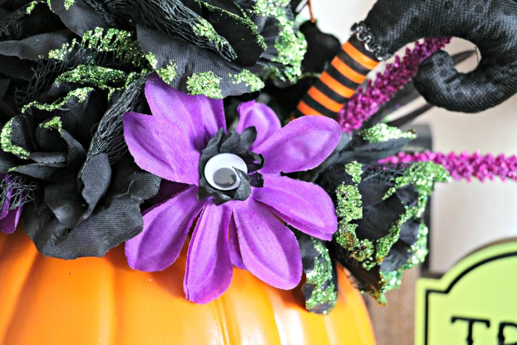 Halloween Floral Pumpkin