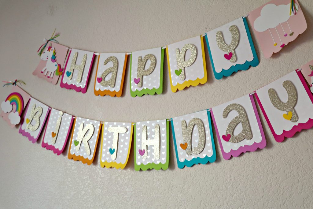 Happy Birthday Unicorn Banner DIY