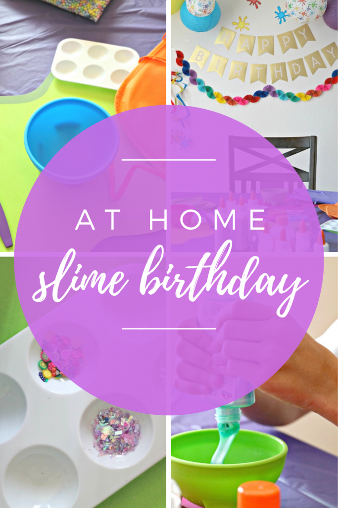 at home slime birthday party