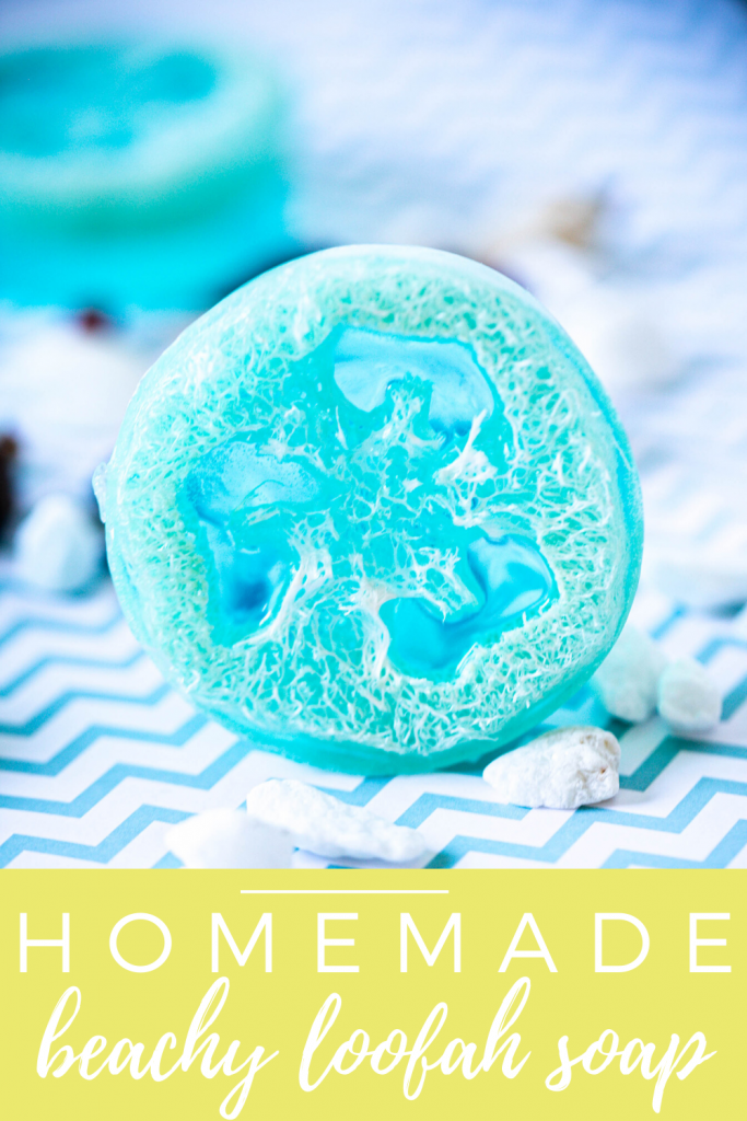 homemade beachy loofah soap