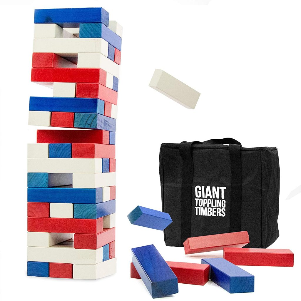 Patriotic Giant Jenga Outdoor Game