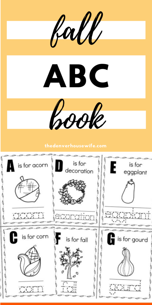 fall alphabet book for kids