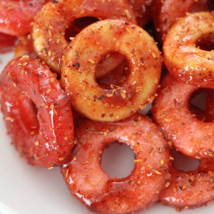 dulce enchilados peach and watermelon rings