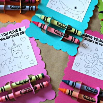 DIY: Coloring Card Valentines » The Denver Housewife