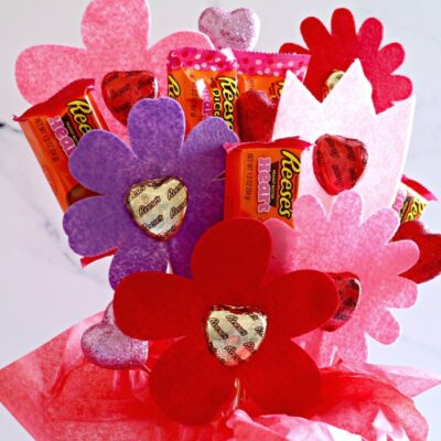 Cricut Diy Reeses Candy Flower Bouquet » The Denver Housewife