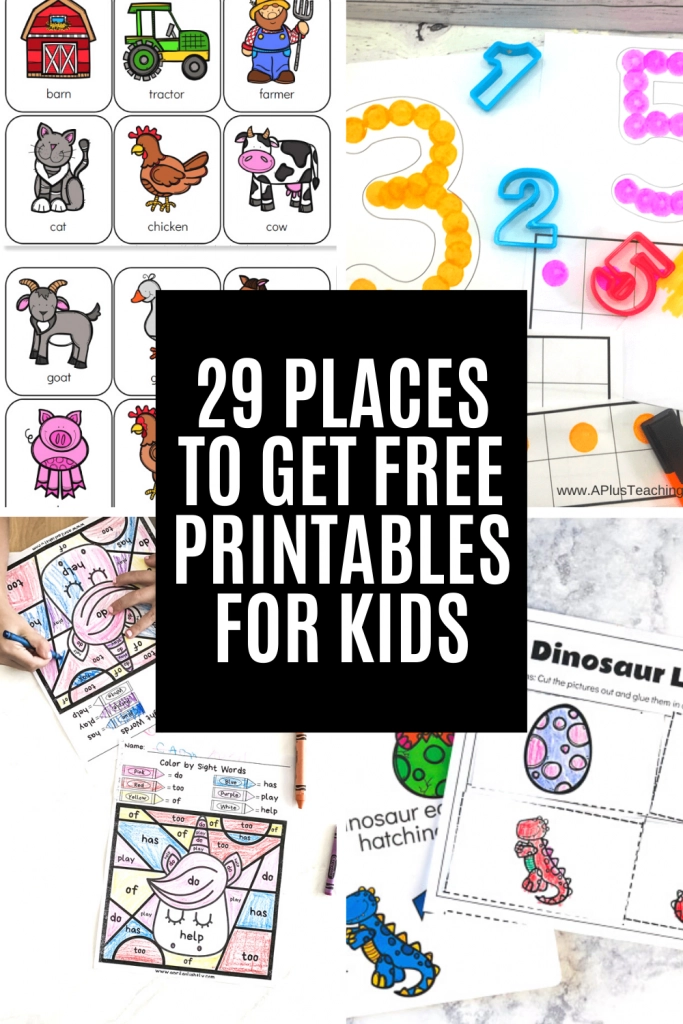 Free Printable Activities for Kids