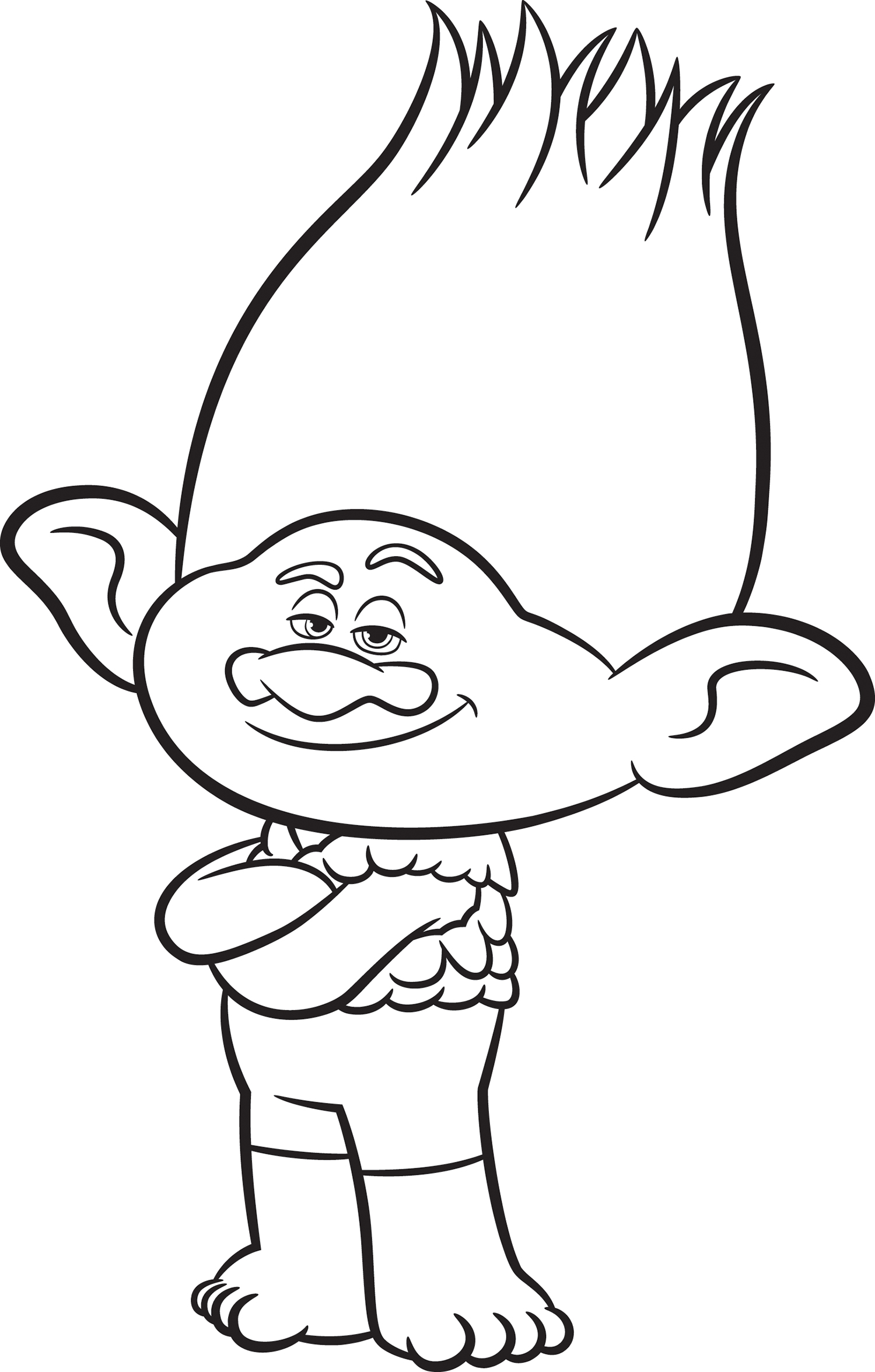 Printable Troll Coloring Pages