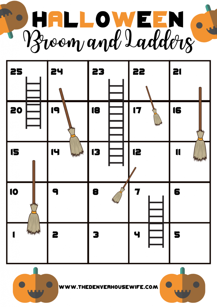 Brooms and Ladders Halloween Game