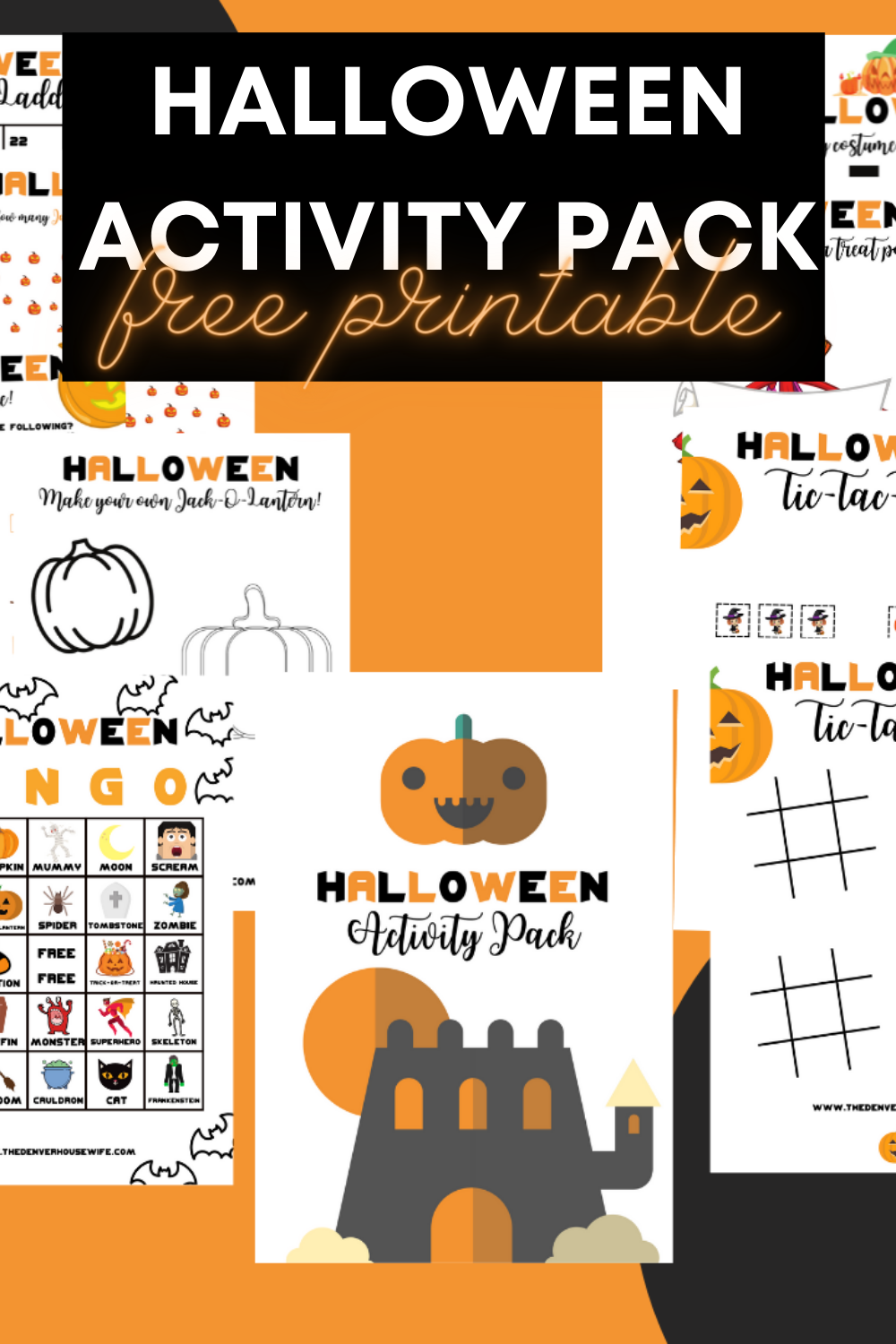 Halloween Activity Pack Free Printable The Denver Housewife