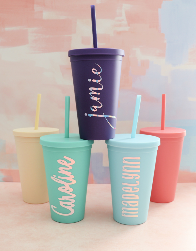 How To Personalize Skinny Tumblers With Cricut How To Apply Permanent ...