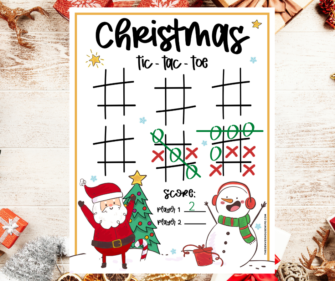 Christmas Tic Tac Toe Printable » The Denver Housewife