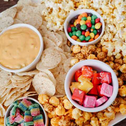 Movie Night Snack Tray: Nachos, Popcorn, & Candy » The Denver Housewife