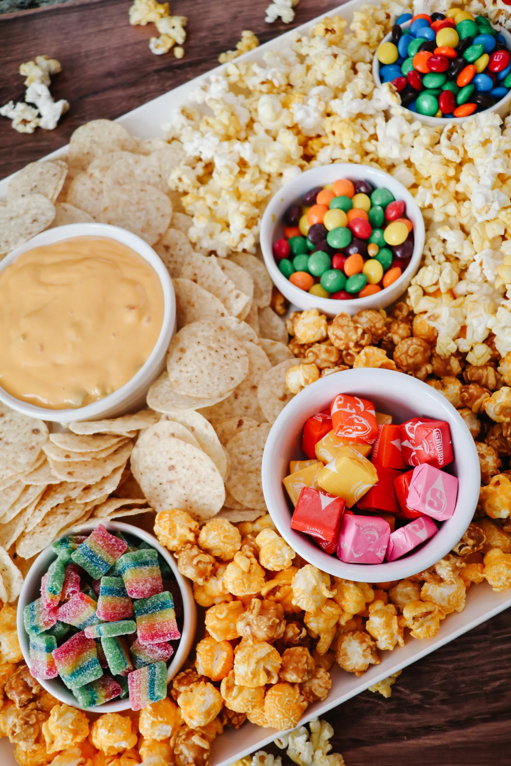 Movie Night Snack Tray: Nachos, Popcorn, & Candy » The Denver