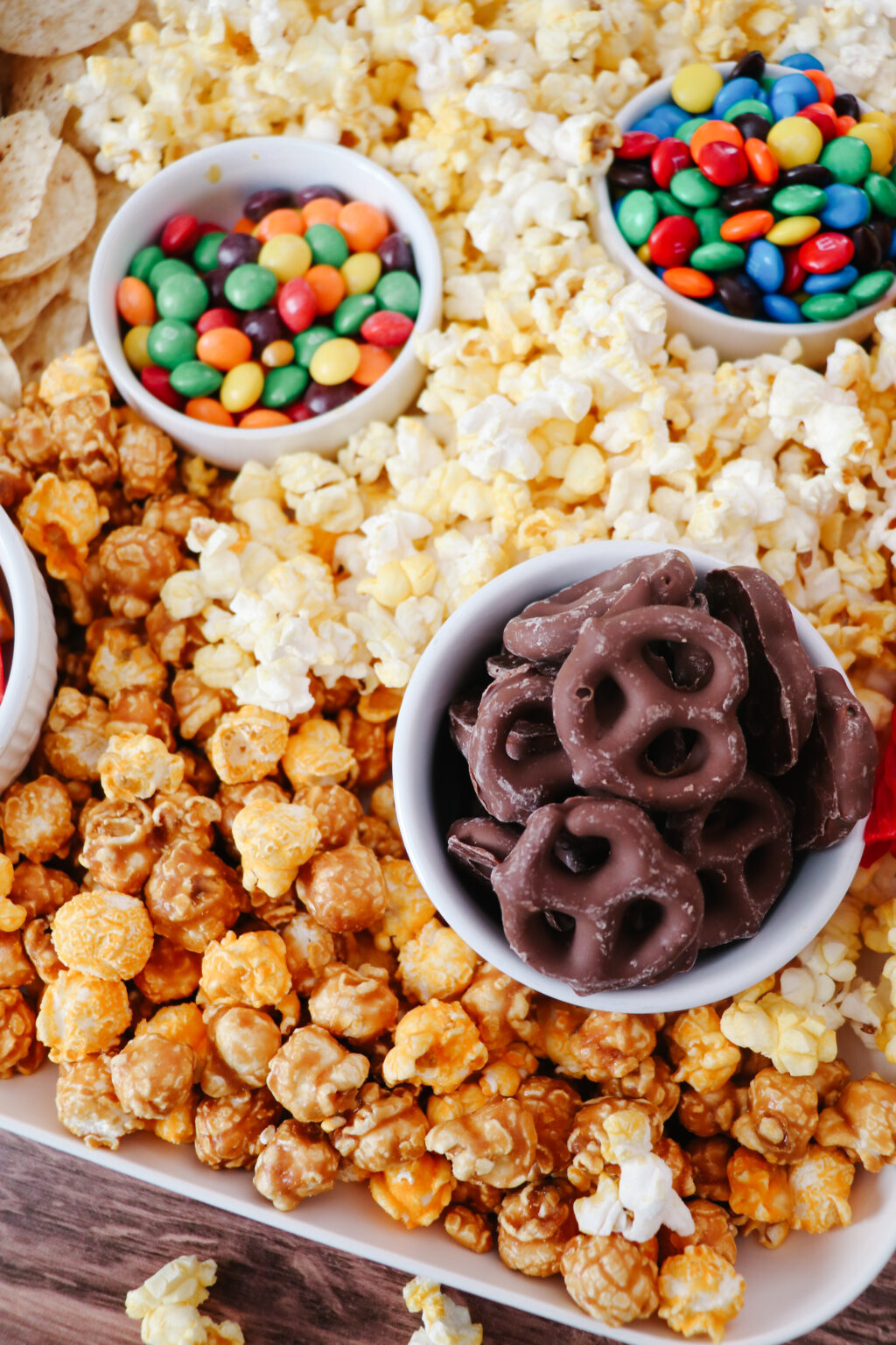 Movie Night Snack Tray: Nachos, Popcorn, & Candy » The Denver Housewife