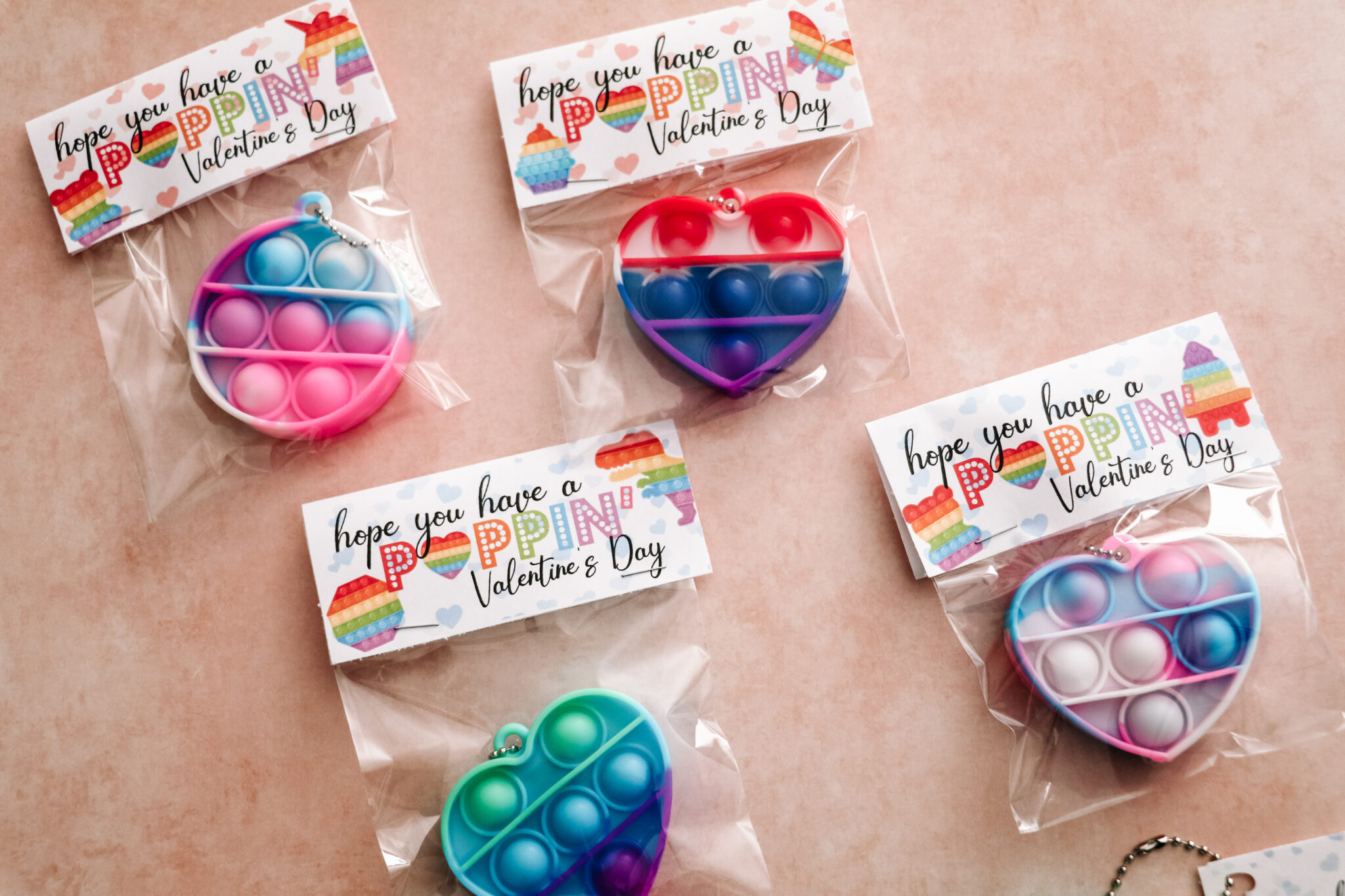 Pop It Valentines for Kids with Free Printable Tags » The Denver Housewife