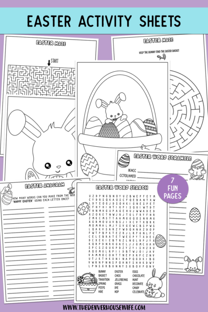 Free Printable Easter Activity Pack » The Denver Housewife