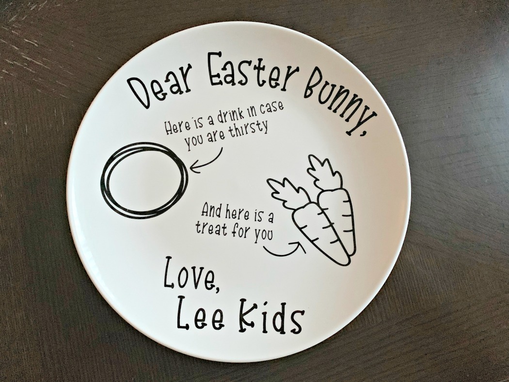 FREE Easter Bunny Plate SVG