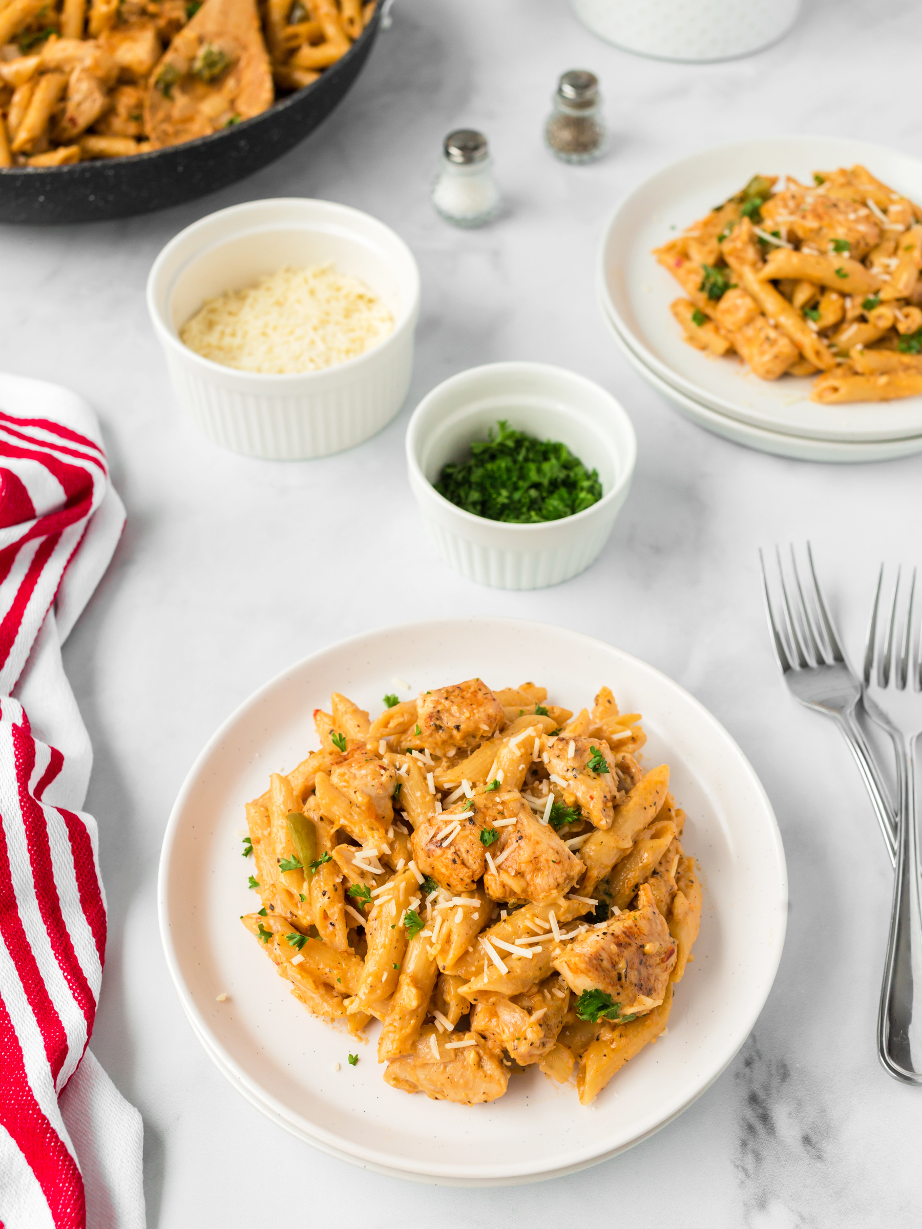 one pot cajun chicken alfredo