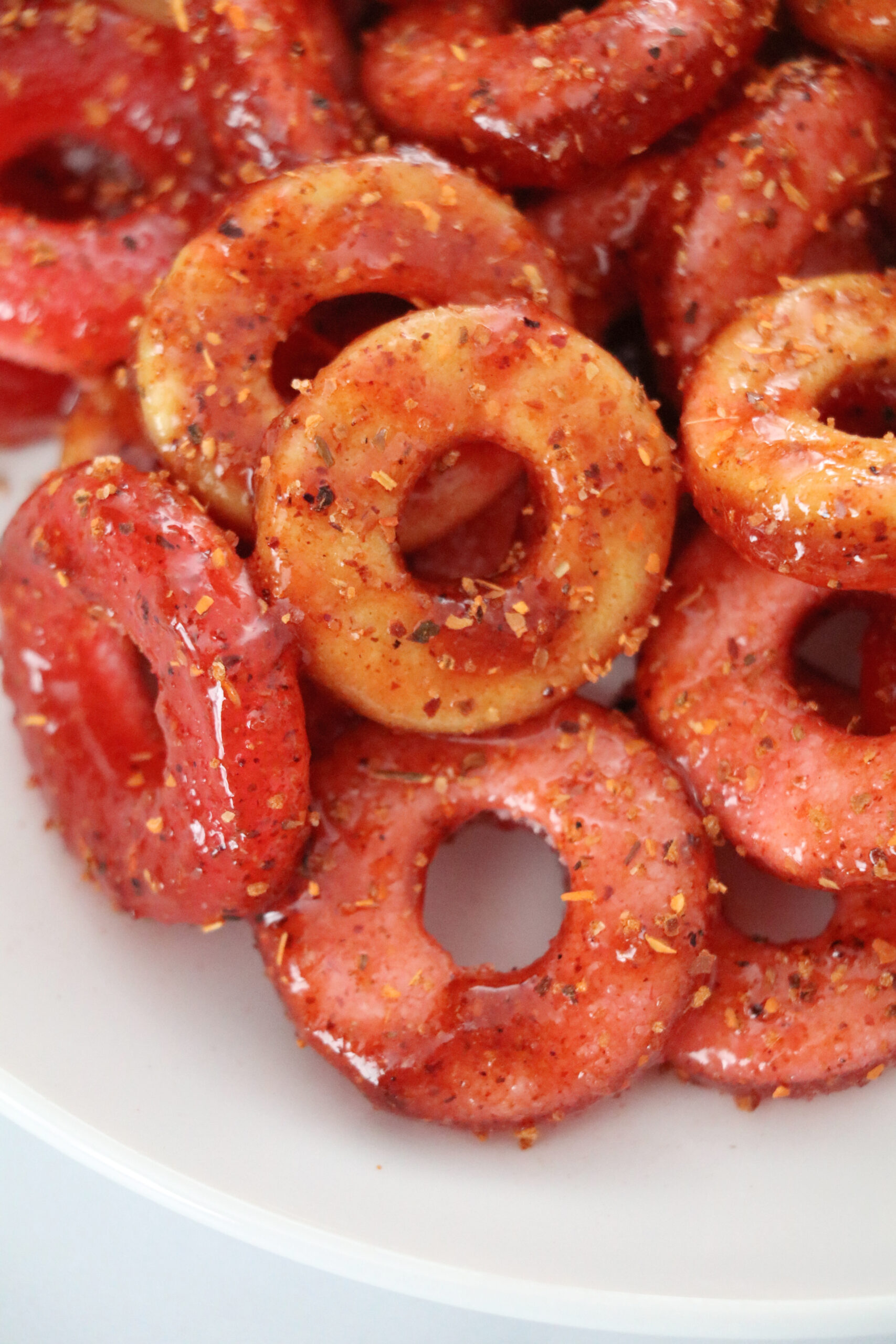 dulce enchilados peach and watermelon rings